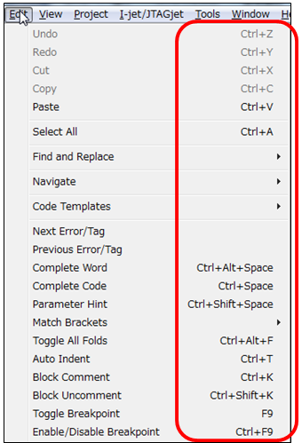 shortcuts editor 1